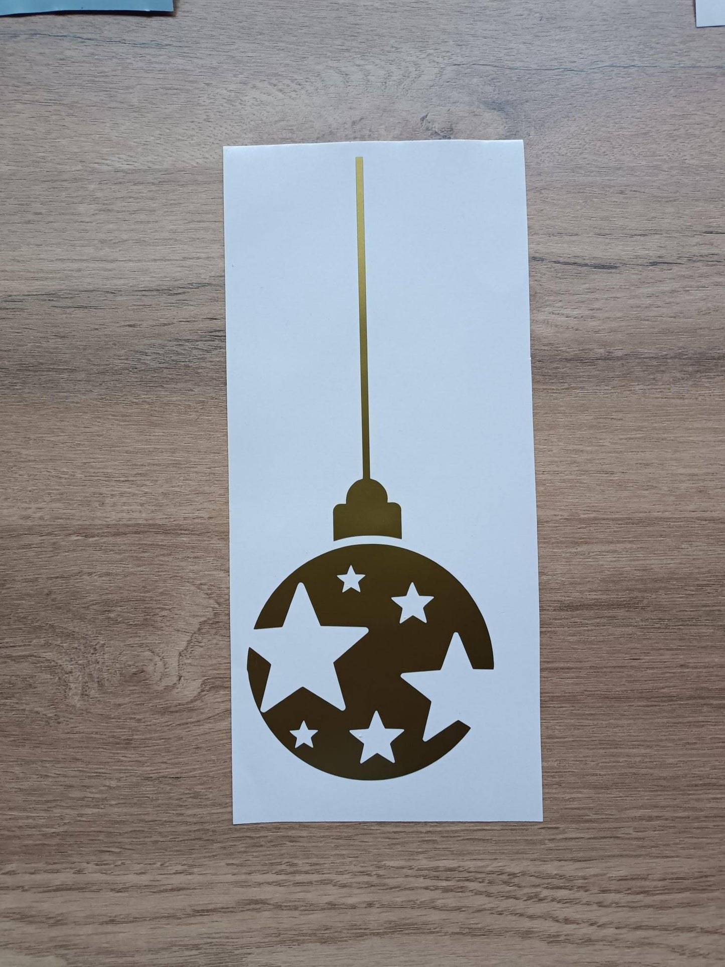 6x Christmas Bauble Decal Set – Festive Holiday Wall & Window Stickers