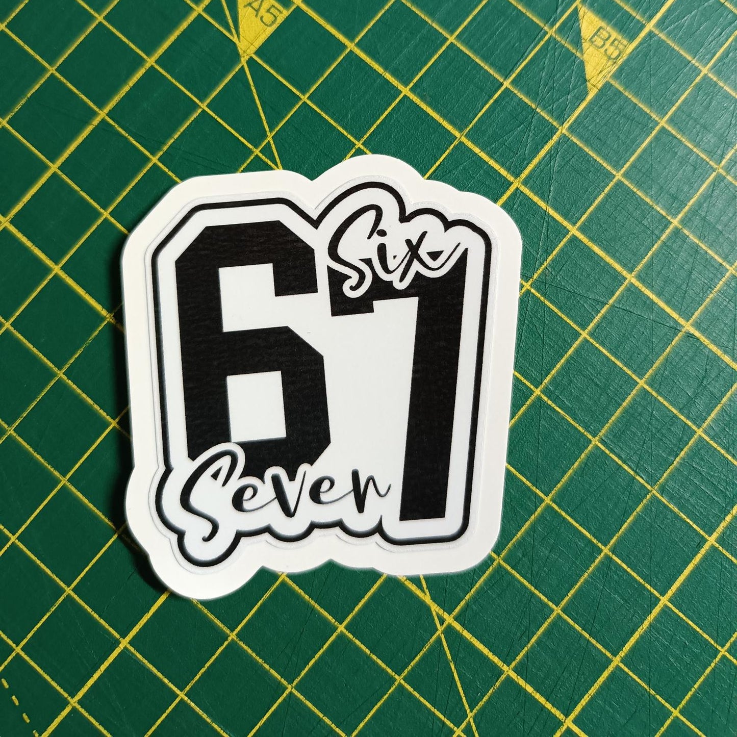 Six Seven Sticker Viral Funny Saying 67 | Waterproof Sticker for Laptop Water Bottle & gifts