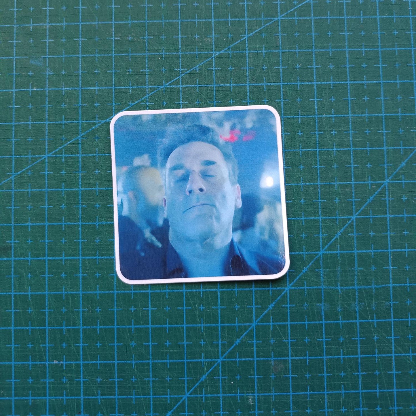 Meme Inspired by Iconic Jon Hamm Club Scene Sticker | Waterproof Vinyl Sticker for Laptops, Water Bottle & Gifts