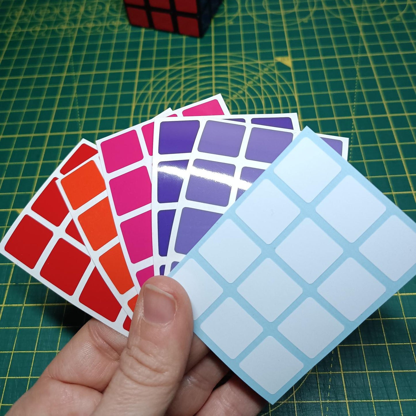 3x3 Full Replacement Stickers – Sugar and Spice Range | High-Quality Vinyl Sticker Set for Magic Cube | DIY Cube Restore & Custom Upgrade