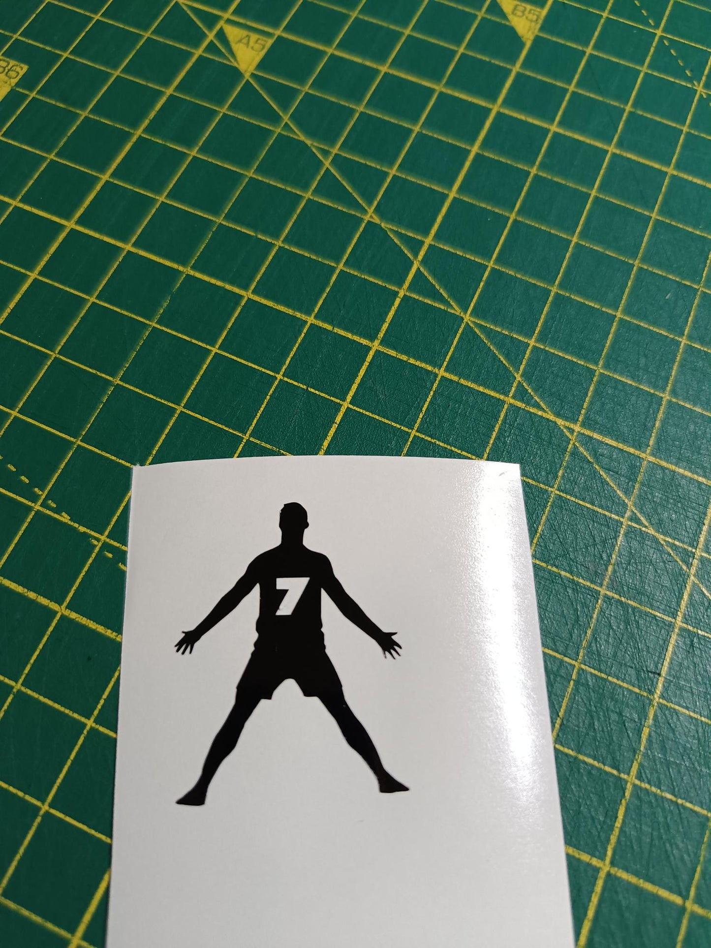 Mini Ronaldo 7 Siuuuu Hidden Decal - Easter Egg Car SUV Decal