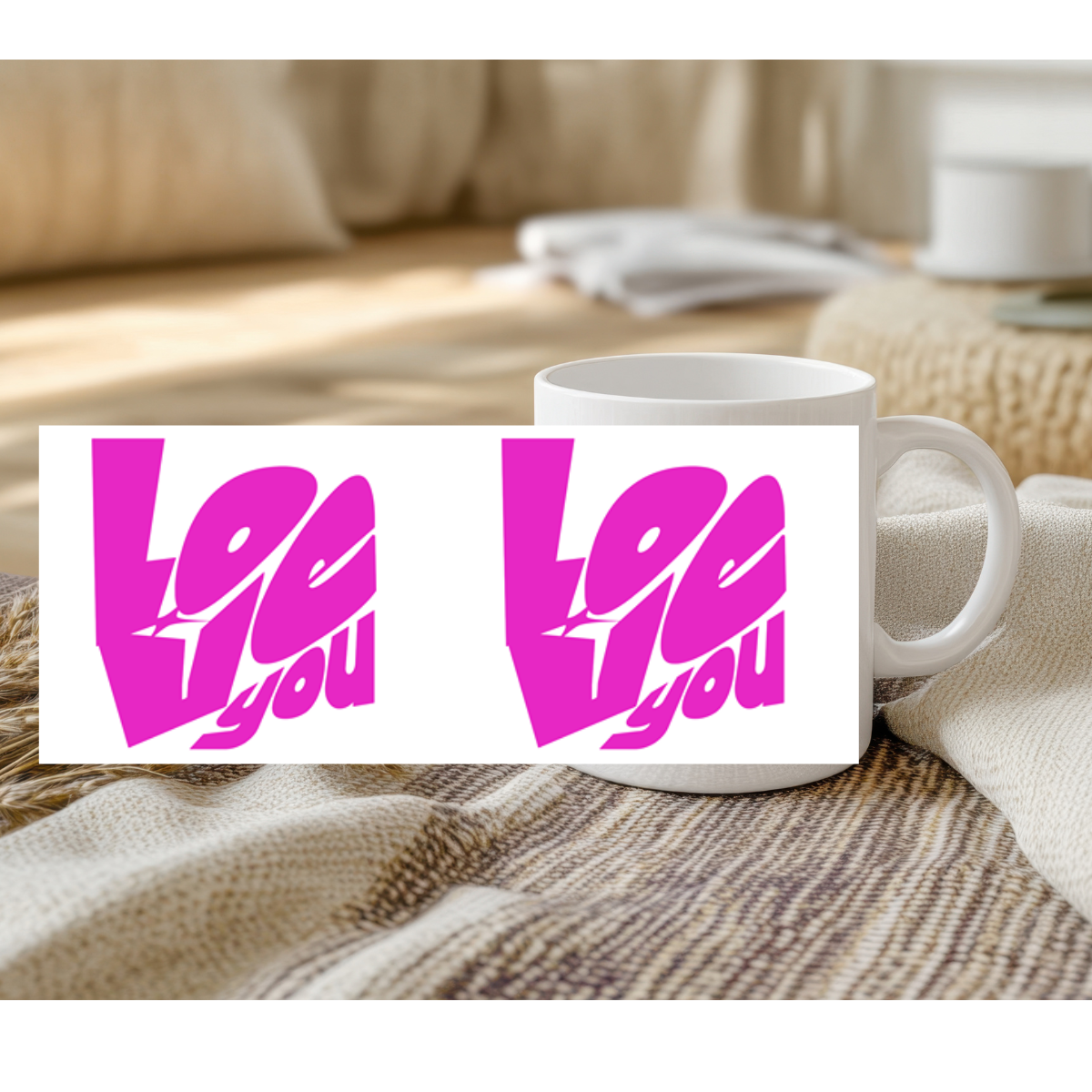 Love You 11 Oz Mug – Sweet Gift for Girlfriend, Boyfriend, Partner