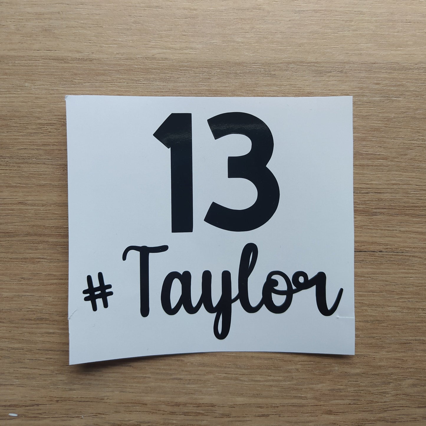 Lucky Number 13 #Taylor Vinyl Decal for Laptop, Tumbler, Car & Kindle