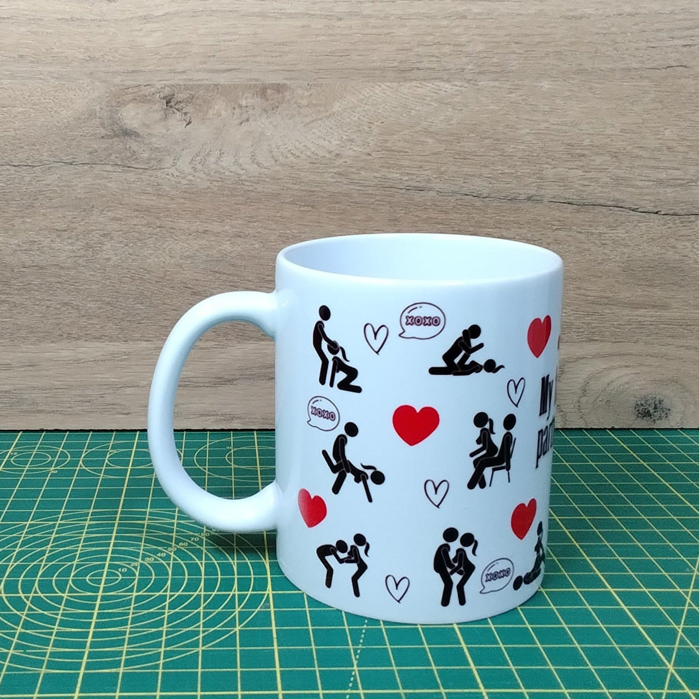 Funny Workout Partner 11 Oz Mug – Naughty Couple Mug, Valentine’s Gift for Him or Her