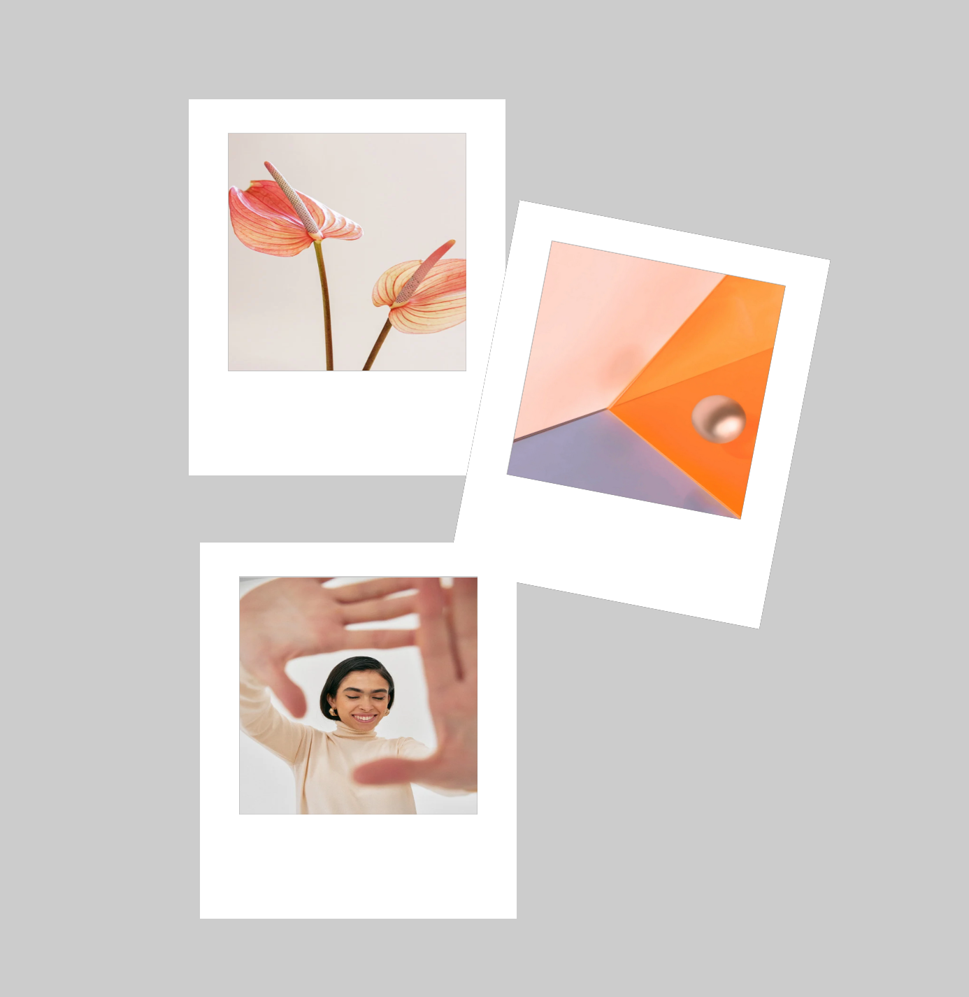 3x Magnetic Photo Frames Instax Square Wide Polaroid Frame Fridge Magnet