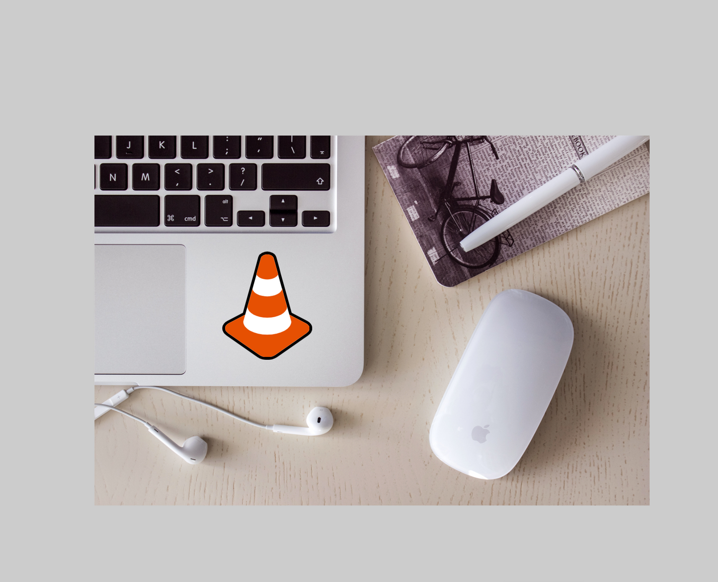 Traffic Cone Stickers: Waterproof Fun for Your Gear!