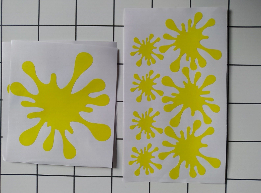 Adorable Paint Splat Wall Art for Playful Bedrooms