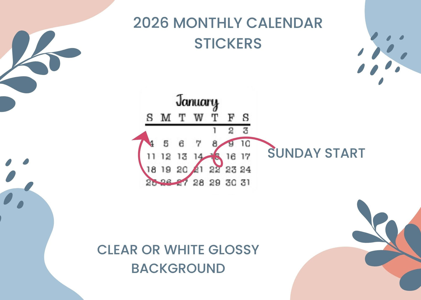 2026 Calendar Stickers Date Planner Stickers Bullet Journal Accessories Scrapbooking Stickers - Planner Organization Essentials