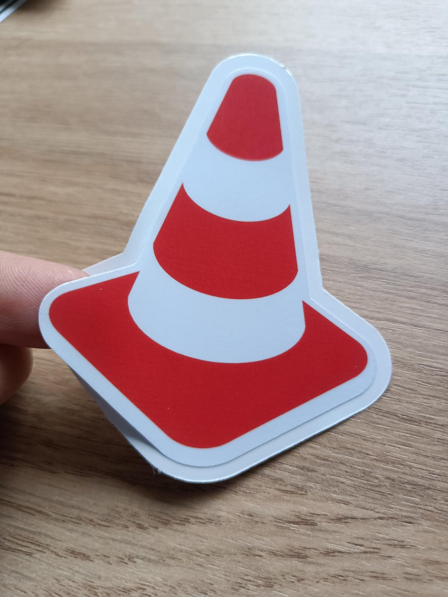 Traffic Cone Stickers: Waterproof Fun for Your Gear!