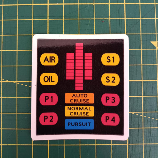Retro KITT Voice Box Sticker - Perfect for Knight Rider Fans