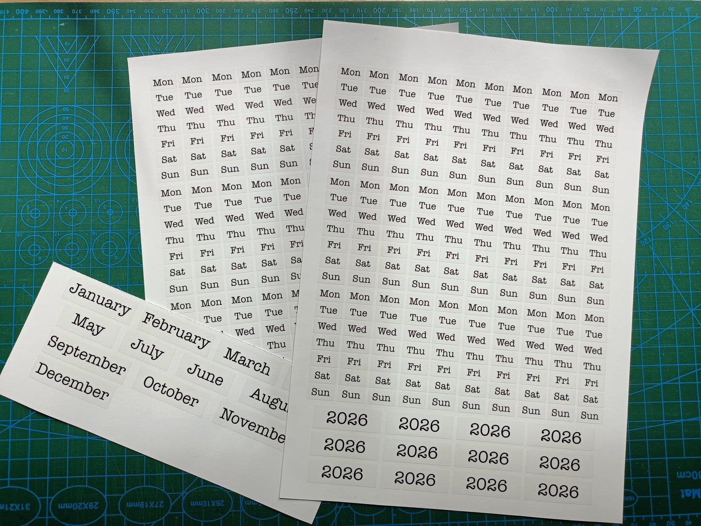 Stick It to 2026: Month & Day Planner Stickers