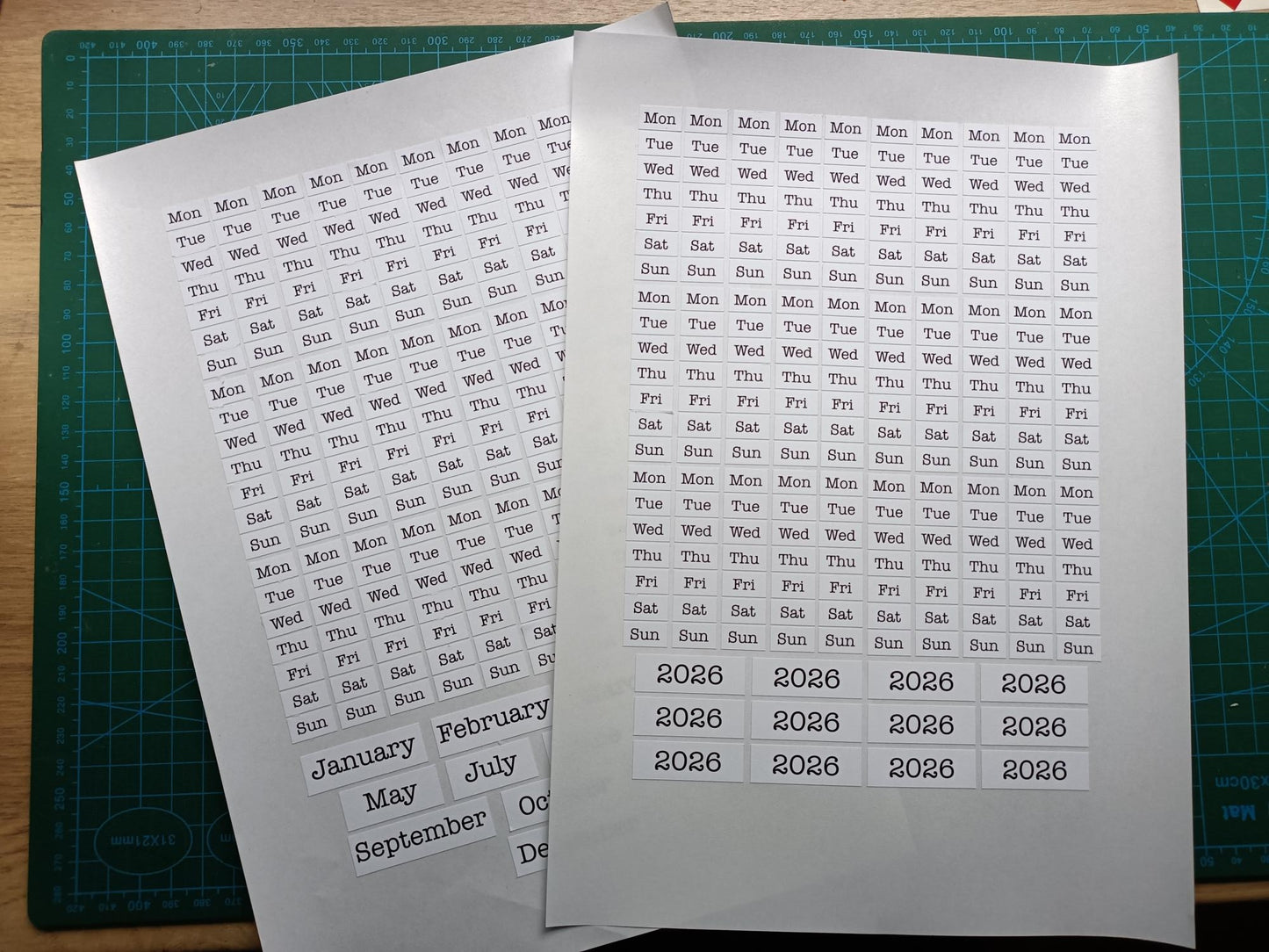 Stick It to 2026: Month & Day Planner Stickers