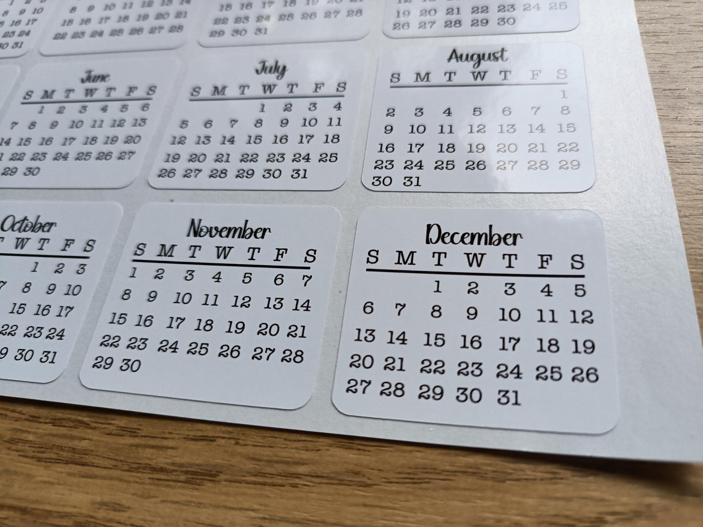 2026 Calendar Stickers Date Planner Stickers Bullet Journal Accessories Scrapbooking Stickers - Planner Organization Essentials