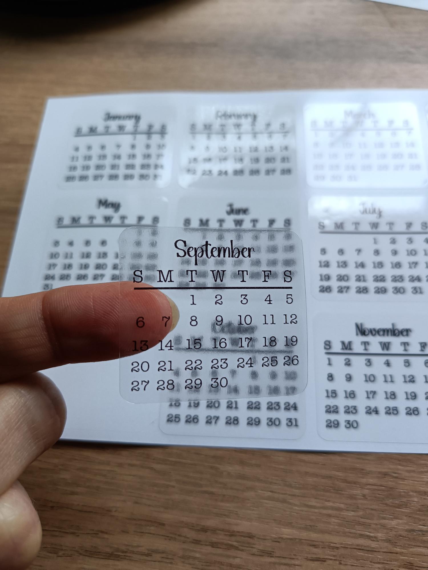 2026 Calendar Stickers Date Planner Stickers Bullet Journal Accessories Scrapbooking Stickers - Planner Organization Essentials