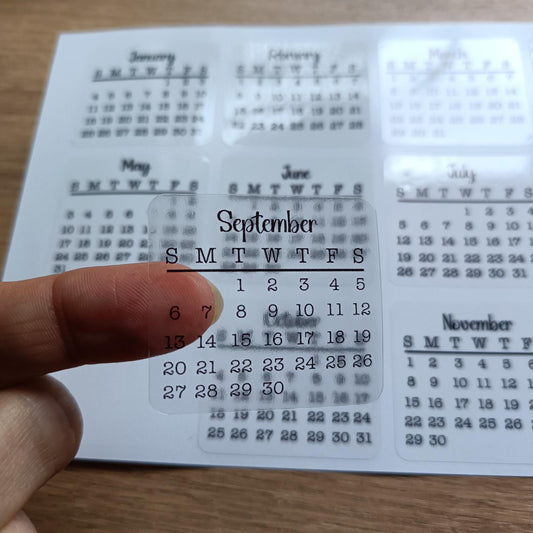 2026 Calendar Stickers Date Planner Stickers Bullet Journal Accessories Scrapbooking Stickers - Planner Organization Essentials