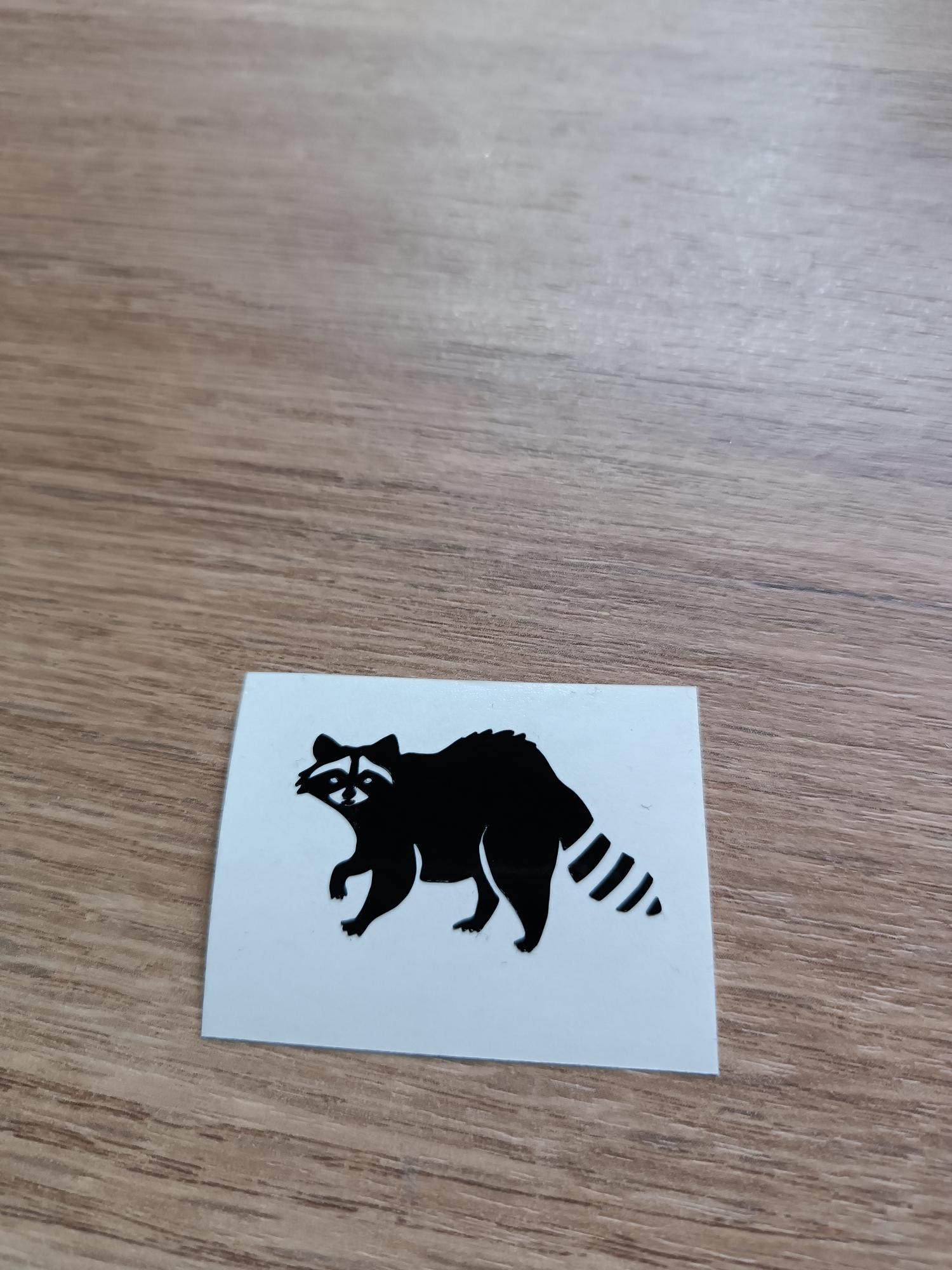 Raccoon Easter egg decal small mini sticker for car windshield mirror windscreen