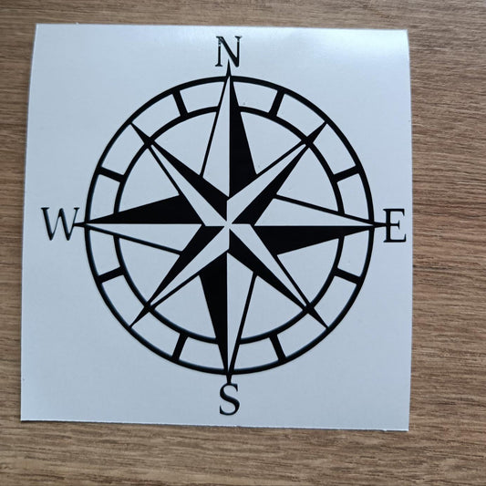 Compass Vinyl Decal: For the Vanlife Adventurer