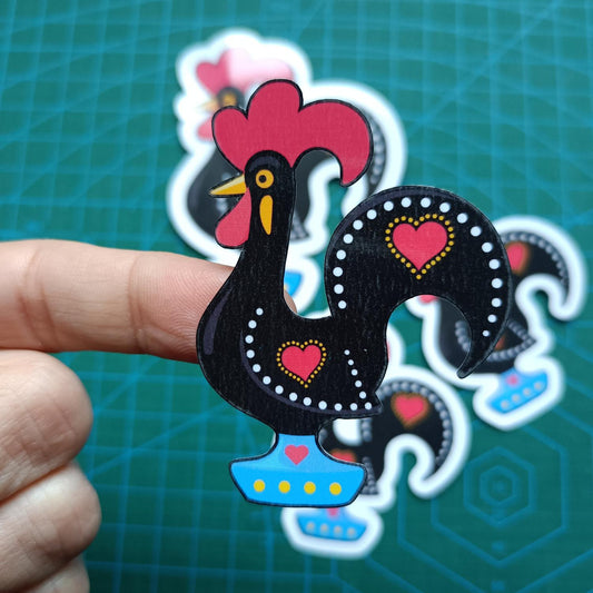 Portuguese Rooster Galo de Barcelos Sticker Waterproof