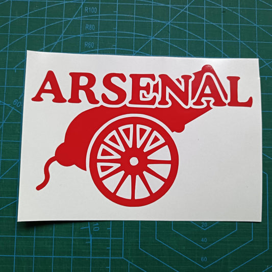 Arsenal Inpired Unofficial Logo Vinyl Decal - Show Your Team Spirit