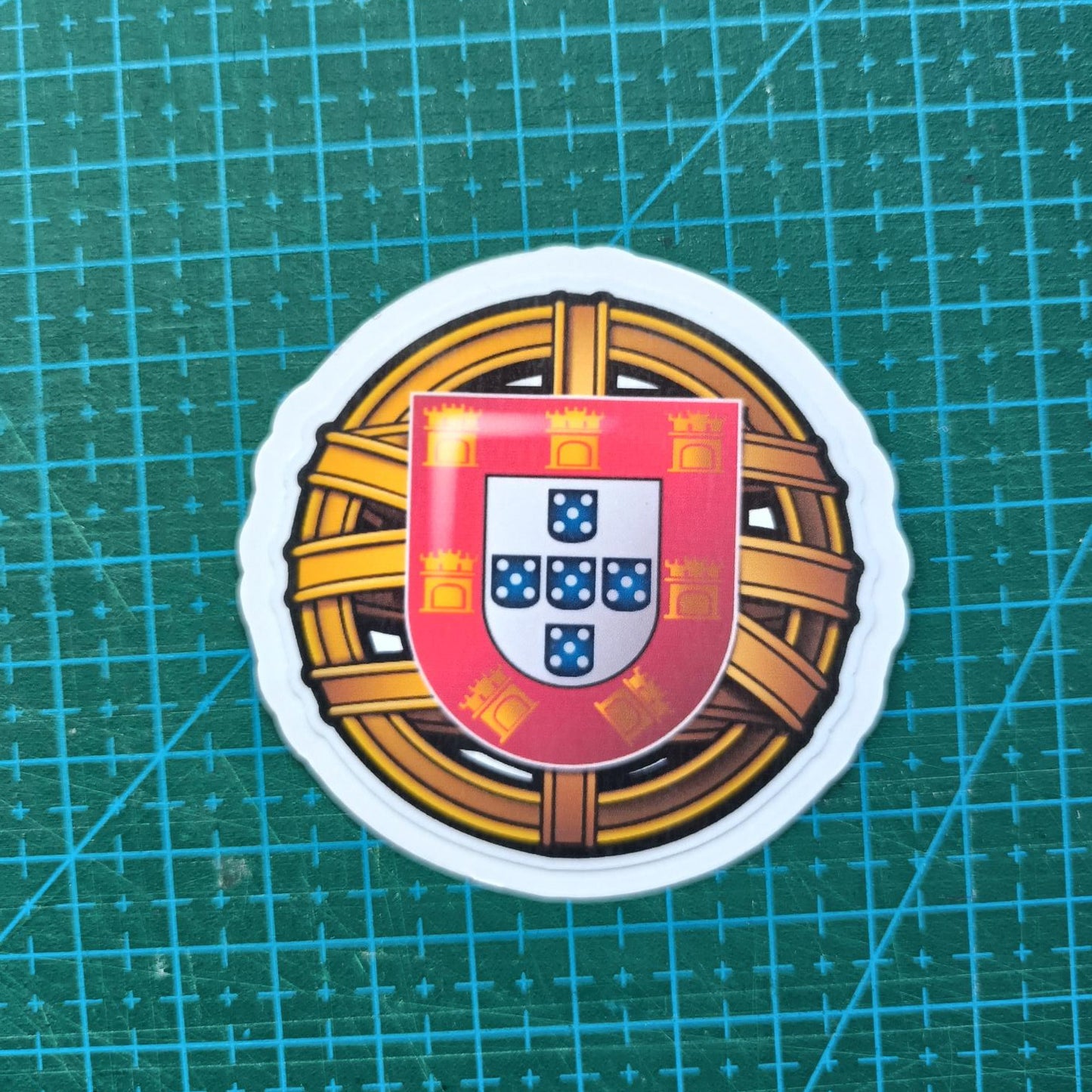Esfera armilar Portuguese Flag Sticker