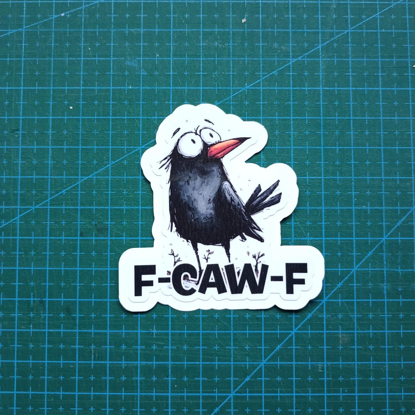 F-CAW-F crow sticker  waterproof