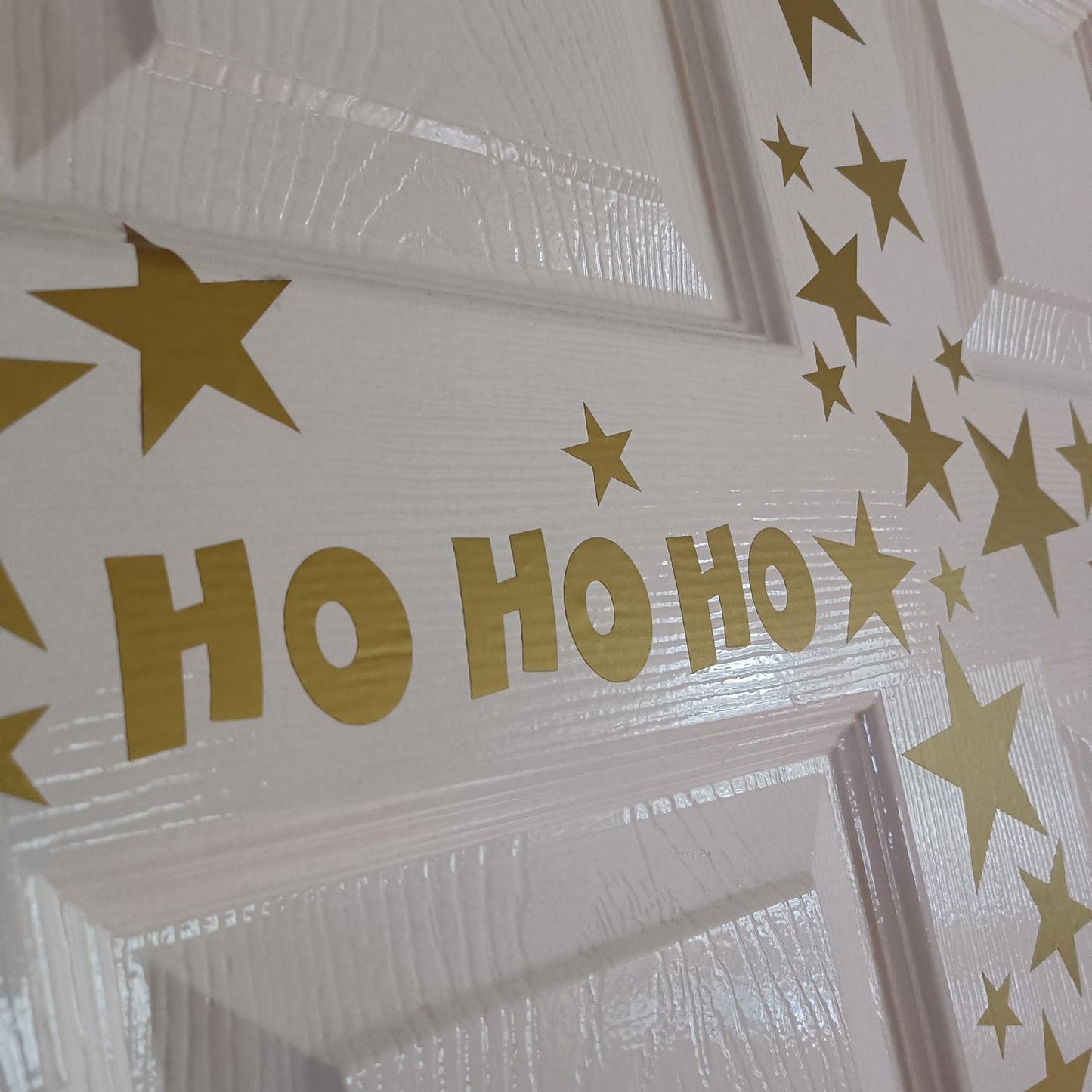 Ho Ho Ho Christmas Word Door Decals for Festive Cheer!