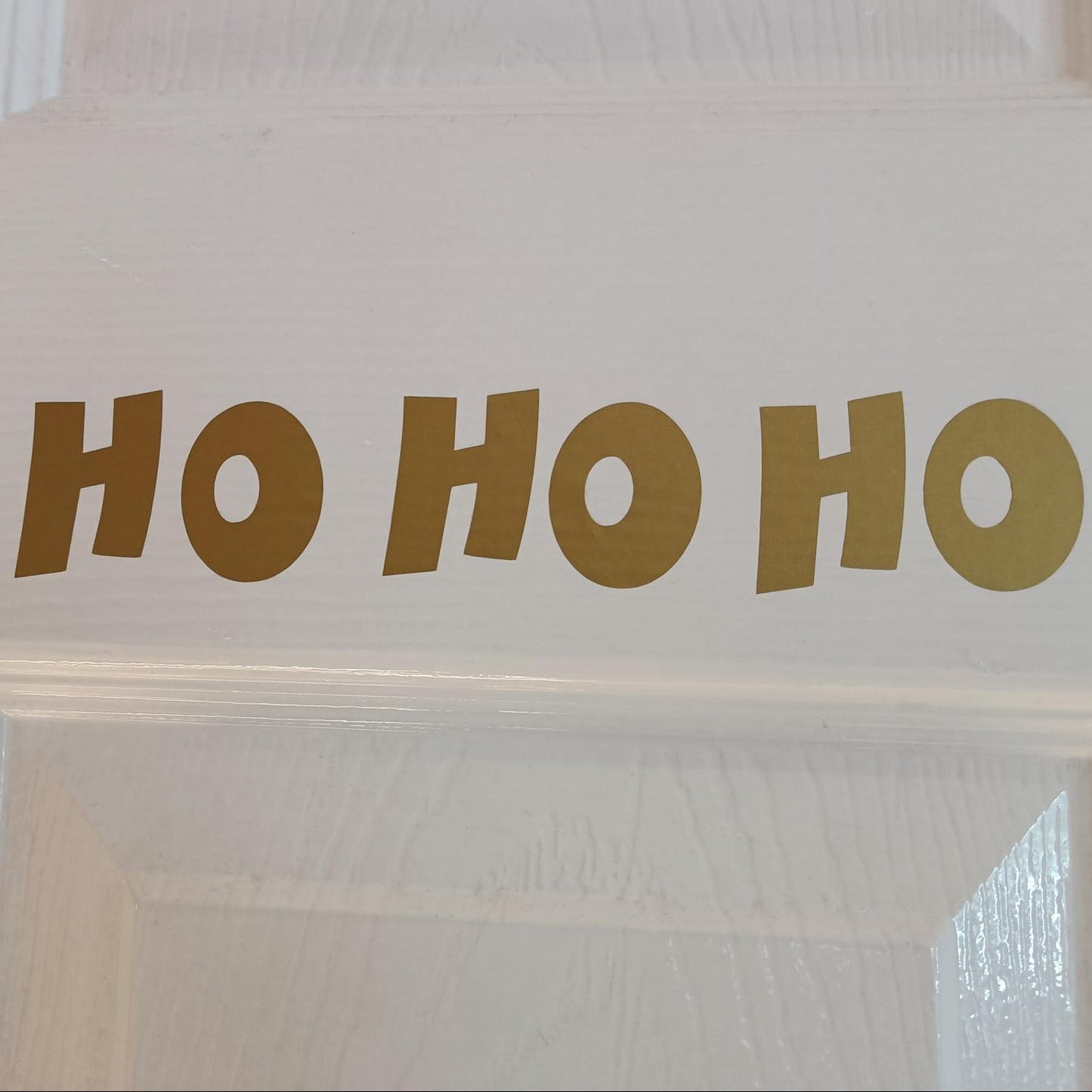Ho Ho Ho Christmas Word Door Decals for Festive Cheer!
