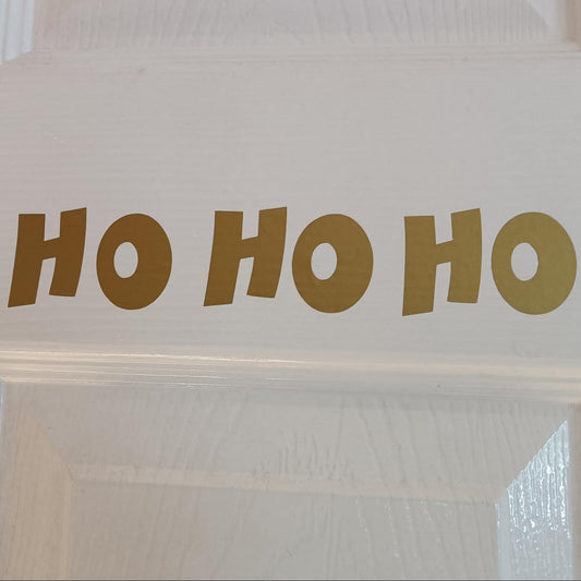 Ho Ho Ho Christmas Word Door Decals for Festive Cheer!