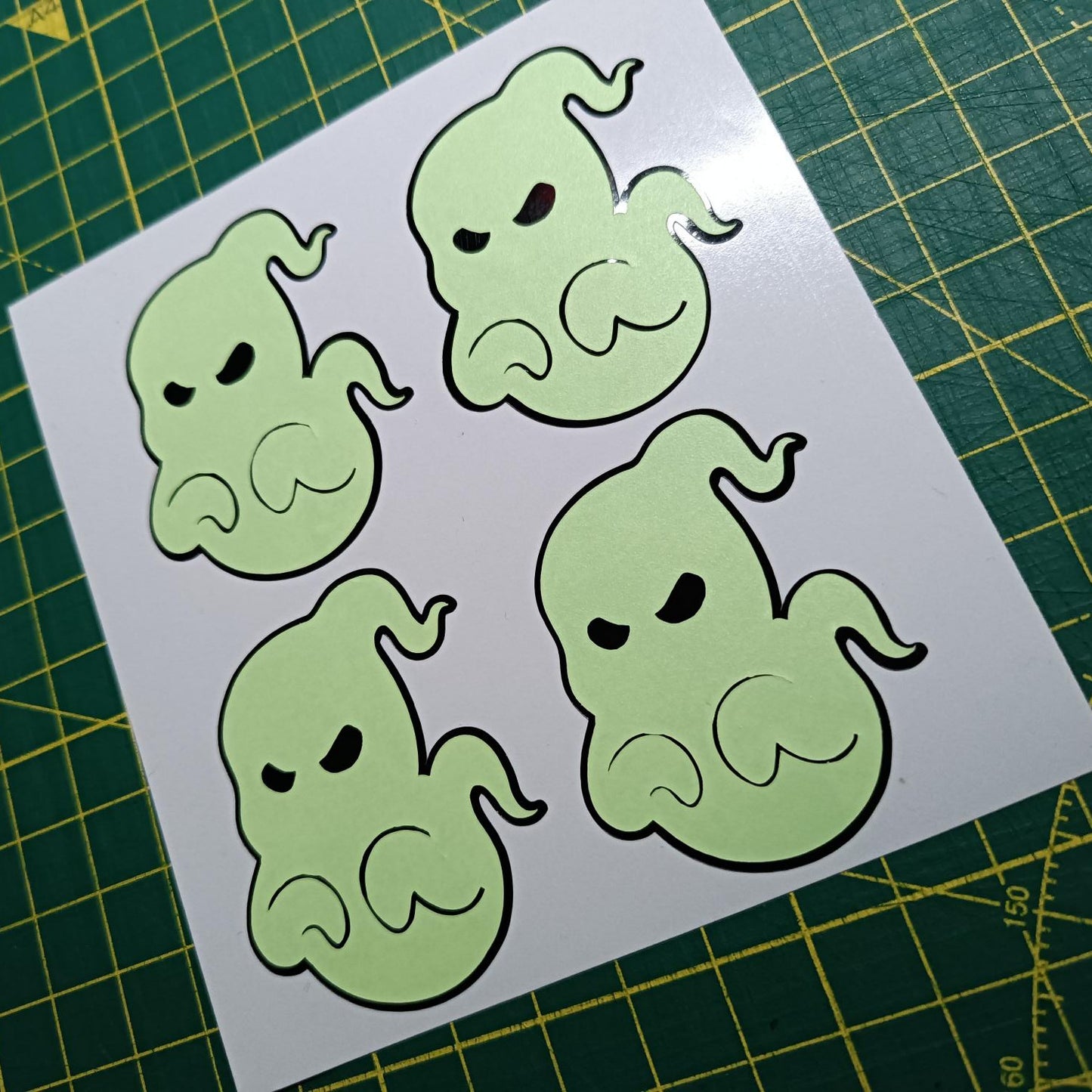 Glow-in-the-Dark Ghost Sticker | Scary Ghost for Laptops, Bottles & Notebooks