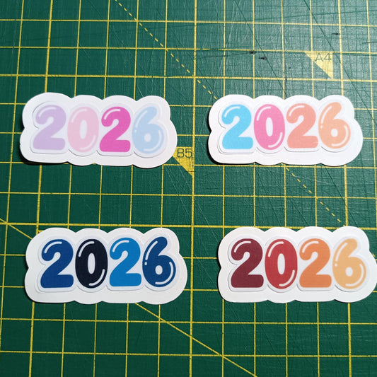 2026 Stickers –  Planner, Calendars, Bullet Journals & Stationery - Waterproof Multiple Color