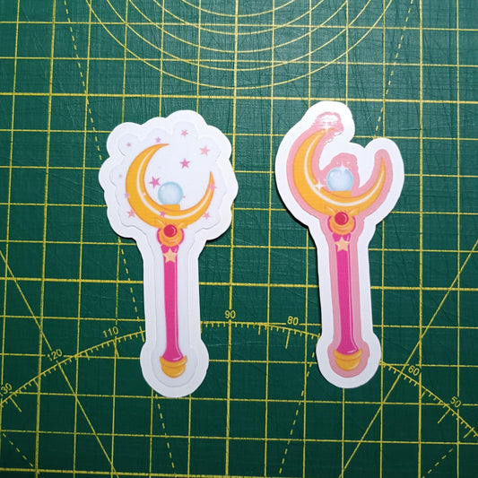 Sailor Moon Wand Sticker | Anime-Inspired Stickers for Planners, Scrapbooking & Laptops | Waterproof sticker