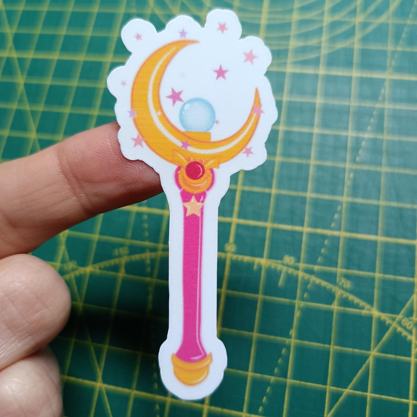 Sailor Moon Wand Sticker | Anime-Inspired Stickers for Planners, Scrapbooking & Laptops | Waterproof sticker