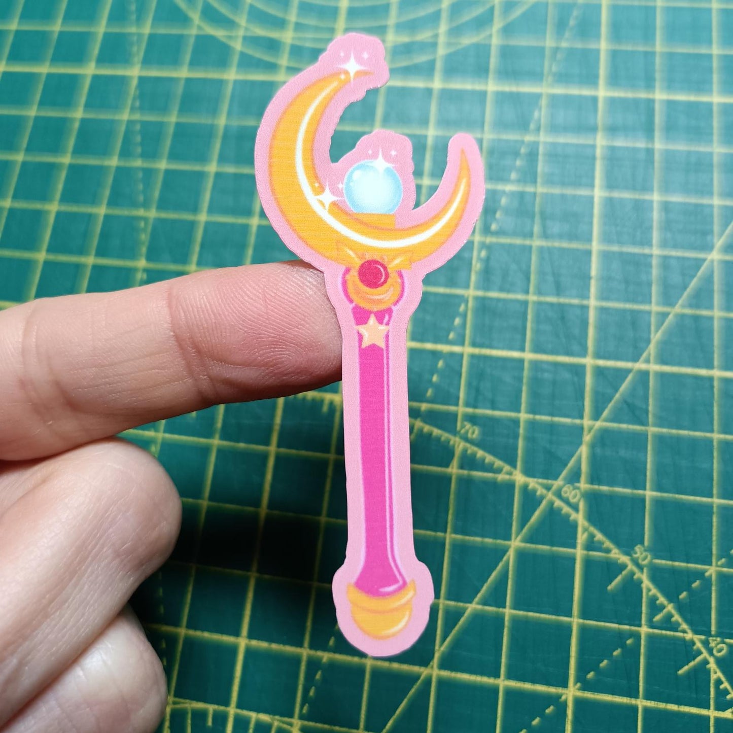 Sailor Moon Wand Sticker | Anime-Inspired Stickers for Planners, Scrapbooking & Laptops | Waterproof sticker