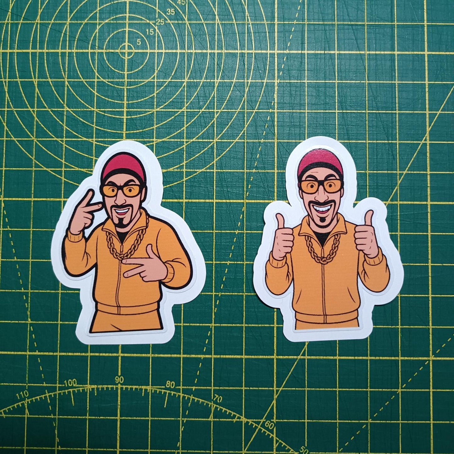 Ali G Inspired Sticker – Funny Hip-Hop Style Vinyl Sticker for Laptops, Bottles & Notebooks