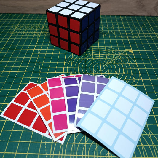 3x3 Full Replacement Stickers – Sugar and Spice Range | High-Quality Vinyl Sticker Set for Magic Cube | DIY Cube Restore & Custom Upgrade