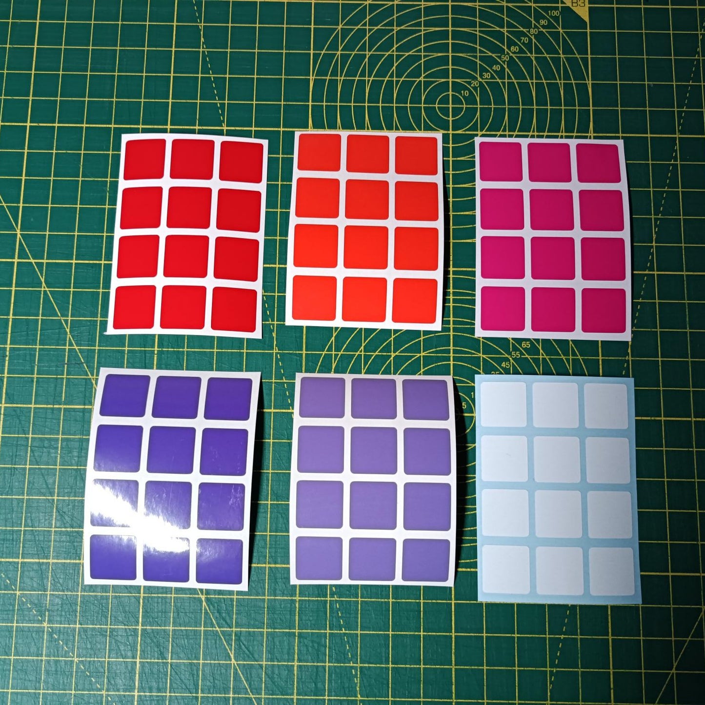 3x3 Full Replacement Stickers – Sugar and Spice Range | High-Quality Vinyl Sticker Set for Magic Cube | DIY Cube Restore & Custom Upgrade
