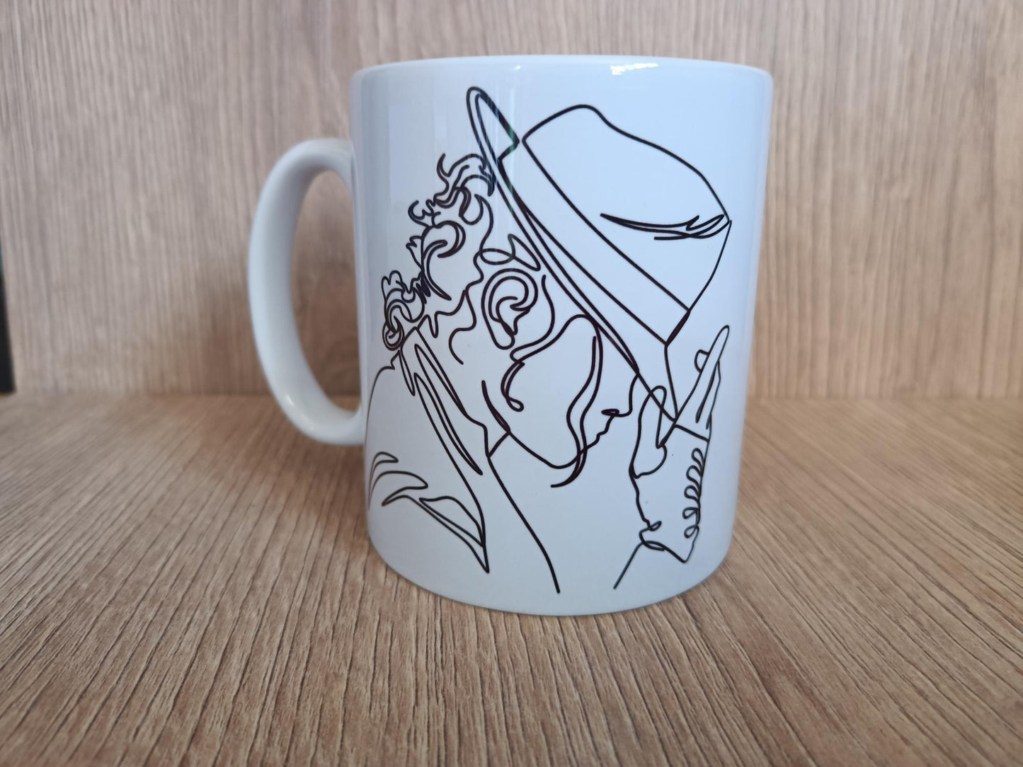 Michael Line Art Mug – Minimalist King of Pop Coffee Cup (11oz)