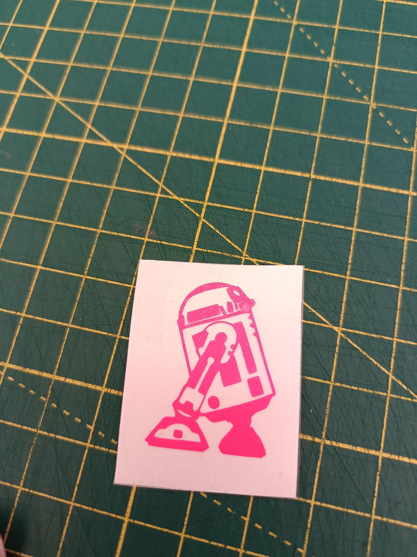 Neon R2D2 robot Hidden Decal - Easter Egg Car SUV Decal - SPECIAL EDITION May 4TH