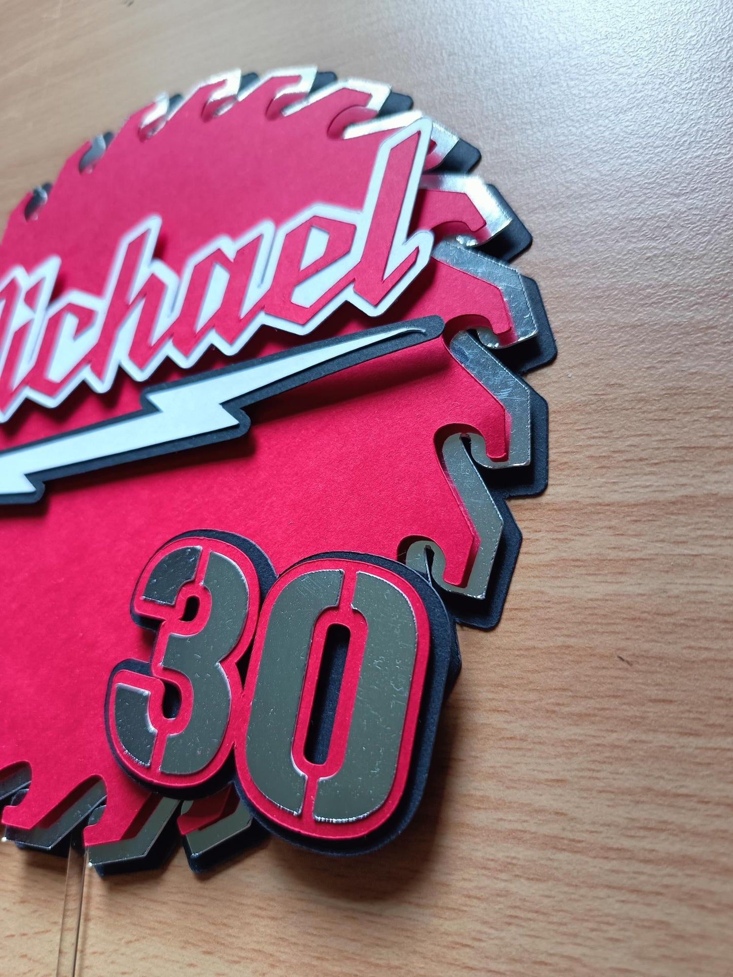 Personalised 3D Circular Saw Cake Topper | Milwaukee Inspired Carpenter Decor