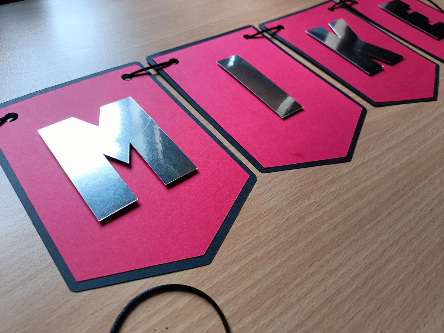 Personalised Mechanic Tools 3D Birthday Banner | Custom Name Bunting