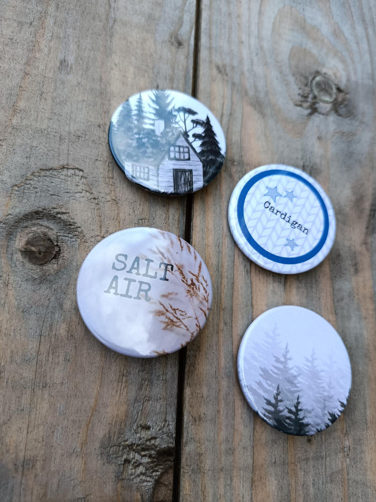 Folklore Era Badge (4-Piece Set)– Swiftie Fan-Inspired Collector Edition