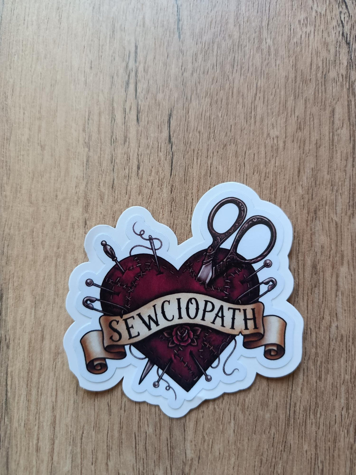 Sewciopath Crafting Sticker Pack – Waterproof Vinyl Stickers for Sewing, Journals & Kindles