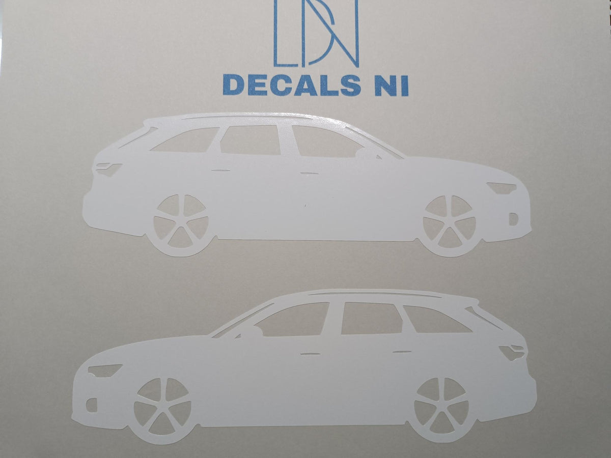 Audi A6 Avant Silhouette Vinyl Decal Sticker