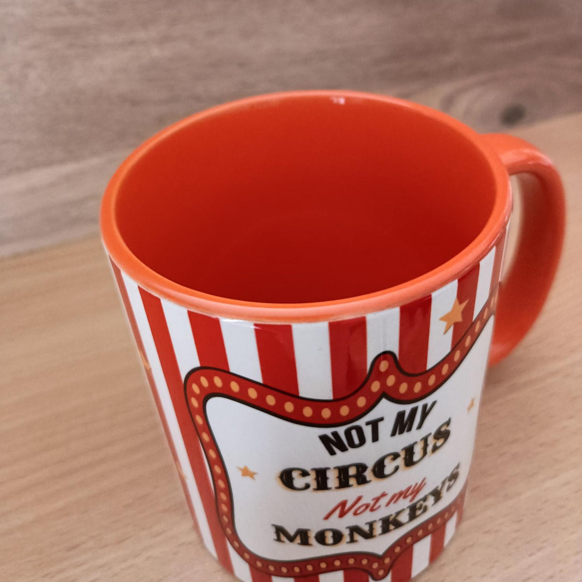 Not My Circus Not My Monkeys Mug – Funny Sarcastic Coffee Cup