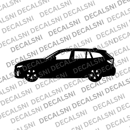 BMW 3 Series Touring Silhouette Vinyl Decal Sticker