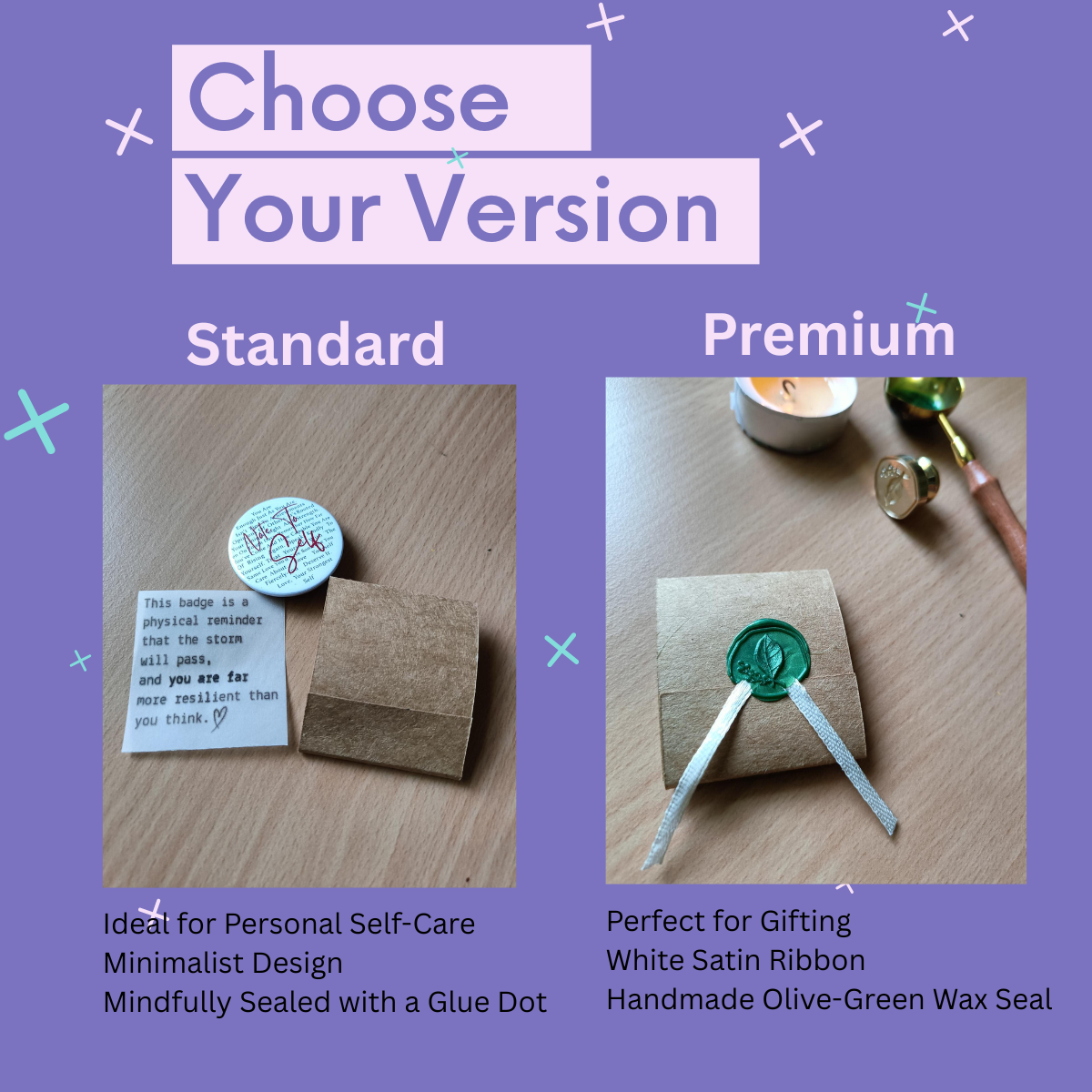 'Note to Self' Mental Health Pin Badge – Resilience & Self-Care Reminder