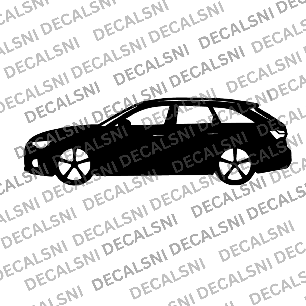 Audi A6 Avant Silhouette Vinyl Decal Sticker