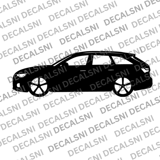 Audi A6 Avant Silhouette Vinyl Decal Sticker