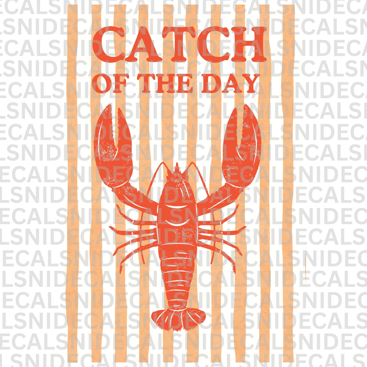 Lobster Catch of the Day Print, Coastal Kitchen Art (Digital Download)