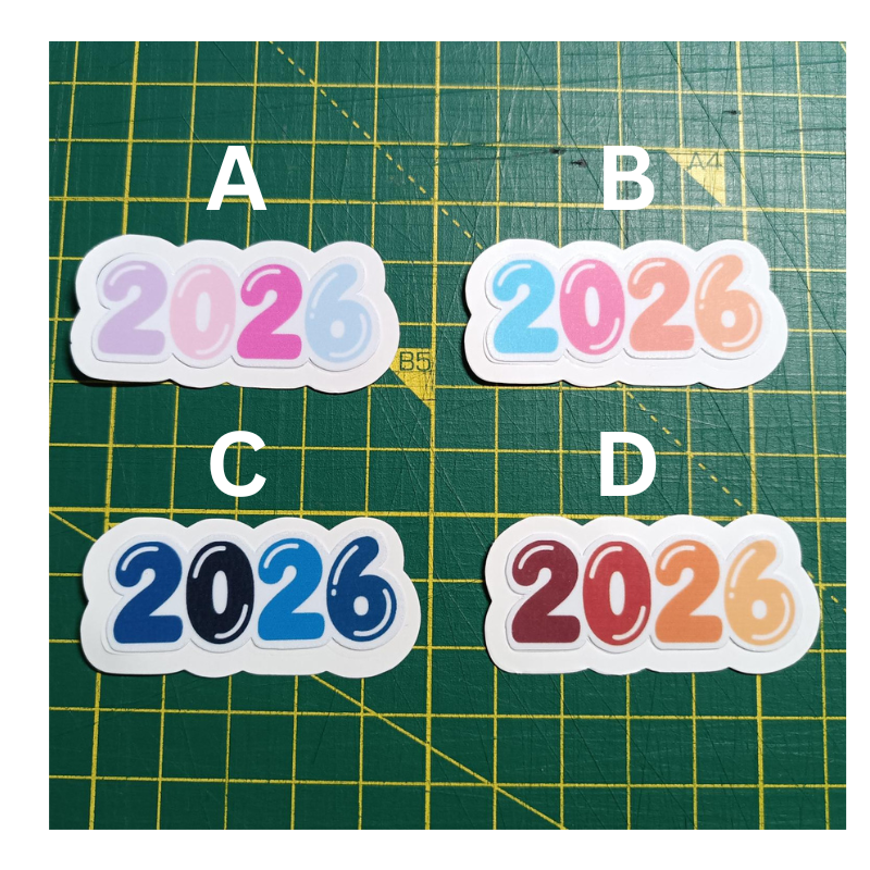 2026 Stickers –  Planner, Calendars, Bullet Journals & Stationery - Waterproof Multiple Color